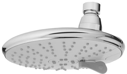 SWHC Regendusche Duschkopf Mit 3 Funktionen, Anti-Kalk-Düsen Duschkopf Regendusche, Verstellbarer Regenduschkopf, Kopfbrause, Runder Brausekopf, Installierbar an Der Wand Oder Decke