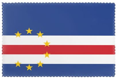 WZYWHJ Flag of Cape Verde Printed Placemats for Dining Table Set of 6 Table mat 12x18 in for Party Kitchen Dining Decoration Washable Easy to Clean