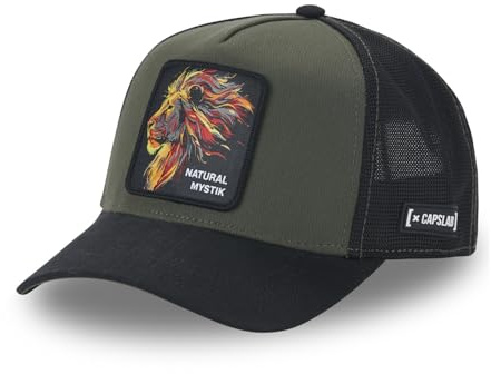 Capslab Trucker Cap mit mystischem Tiermotiv – Baseball Kappi – verstellbar – stylische Mesh Mütze – Unisex – Verschiedene Designs