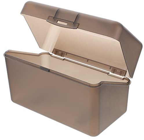 HONMEET Visitenkartenbox Aus Kunststoff Visitenkartenhalter Für Schreibtisch Kartenständer Zum Anzeigen Organizer Für Büro Und Zuhause Namenskartenbehälter Praktisch Und Langlebig