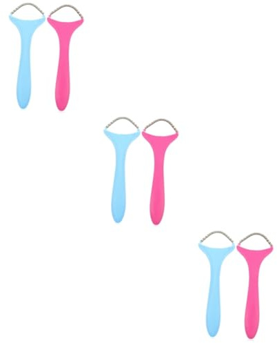 Healeved 6piezas Epilador Facial Manual Para Mujeres Herramienta De Eliminación De Facial Diseño Antideslizante y Portátil Para Tipo De