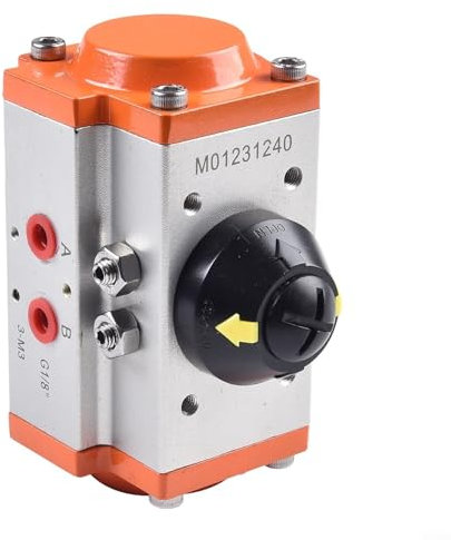 Gettimore AT/GT Pneumatischer Stellantrieb, doppeltwirkend, 90° drehbarer Kugelhahn für industrielle Automatisierung Prozesssteuerung (AT52)