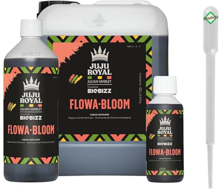 Weedness BioBizz Juju Royal Bloom 1 Liter - Naturdünger NPK Dünger Grow Flüssig Bio Organischer Tomaten Gurken