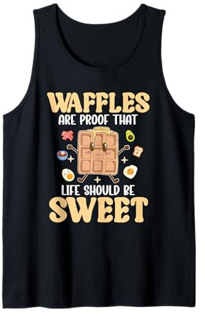 Funny Waffles Breakfast Cakes Apparel - Cool Waffle Maker Tank Top