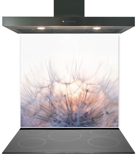 Printed Toughened Glass Splashback for Kitchen, Tempered Heat-Resistant Glass Splashbacks with Polished Edges for Cooker and Hob Backsplash (Design 2116, 60 x 70cm)