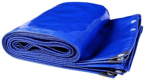 Telo Impermeabile Antistrappo con Occhielli, Telone Pesante per Copertura Auto, Gazebo, Bici, Terrazzo, Balcone, Protezione da Sole, Pioggia, Vento, Uso Esterno
