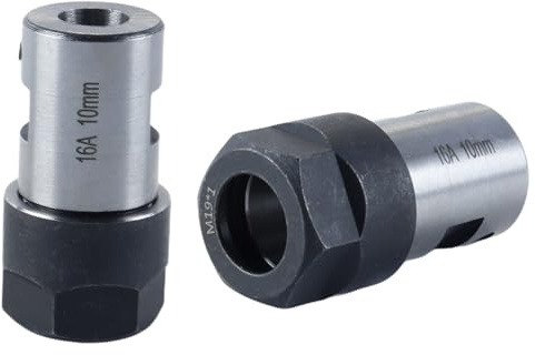 Ausi Portapinzas C20 ER16, mandril de pinza para eje de husillo de motor de fresado CNC de 10 mm, barra de corte de husillo, herramienta de sujeción del eje del motor para torno y taladradora.