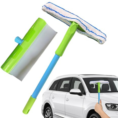 Raschietto per vetri doccia, 39 x 30 cm, in silicone, per pulire specchi, finestre, bagno, cucina, pavimenti, pareti, casa, interni, auto, parabrezza, accessorio per la casa, facile presa, durevole