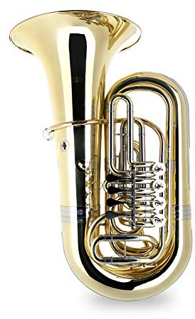 Classic Cantabile Brass T-190 Tuba - Schallbecher: 450mm - Bohrung 20mm - inkl. Mundstück und Softcase Koffer