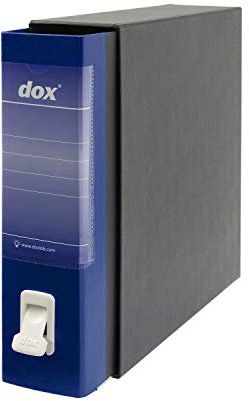 Esselte Dox - Scatole archivio, formato: A4, colore: bianco Pacco da 6 blu