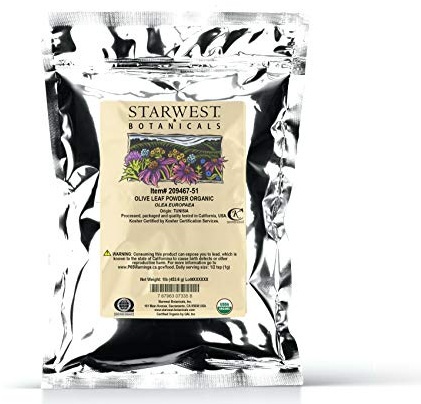 Starwest Botanicals Organic Olive Leaf Powder, 1 Pound
