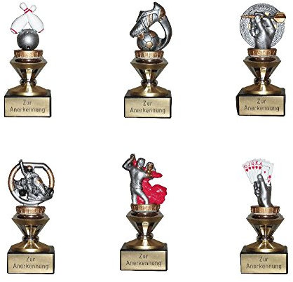 Einzelpokal mit Gravur. 38 verschiedene Figuren erhältlich (Fussball, Kinderpokal, Reiten, Tennis, Kampfsport, Billard, Boule/Petanque, Torwart, Schiedsrichter, Eishockey, Boxen, Dart, Poker/Skat, Tischtennis, GoKart, Schwimmen, Mikrofon/Musik, Motorsport, Badminton, Basketball, Handball, Radsport, Schach, Golf/Minigolf, Feuerwehr, Hockey, Tanzen, Bowling, Skifahren, Taube, Hundepfote, Pudel). (Radsport)