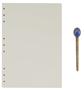 B5 Nachfüllpapier 9 Loch gelochtes Füllpapier Nachfüllpapier für B5 lose Blätter Notizbuch Reisetagebuch Persönlicher Tagebuch Planer Binder Scrapbook, 80 Blatt, blanko Papier, 16.9x24.8 cm