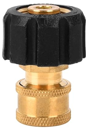 power tool HA8512A Hochdruckreiniger-Adapter, M22 Stecker auf 1/4-Zoll-Druck-Schnellstecker, Messing, Innengewinde, Schnellspanner, Schlauchverbindungsteile (14 mm Innendurchmesser)