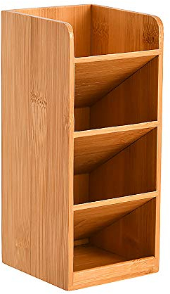 VIDOO Boîte De Stockage en Bois Texture Bureau Organisateur Petits Articles Stockage Naturel Beautiful Home Office Supplies Boîte De Stockage