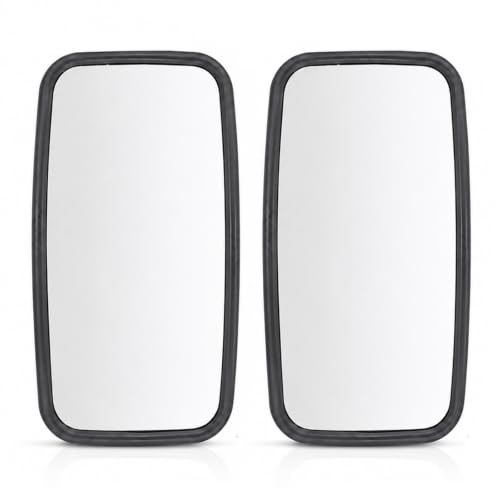 Easy Link 2x Außenspiegel Seitenspiegel Universal 36x18cm ø16-20 E-Prüf | 2x Spiegel Rückspiegel für LKW, Bagger, Radlader, Gabelstapler, Mähdrescher, Baumaschinen, Landmaschinen