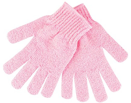 Brushworks Exfoliating Gloves – 3 Pairs of Deep Cleansing Shower Gloves to Remove Dead Skin & Fake Tan, Body Scrub Gloves for Smooth, Radiant Skin, Vegan & Cruelty-Free