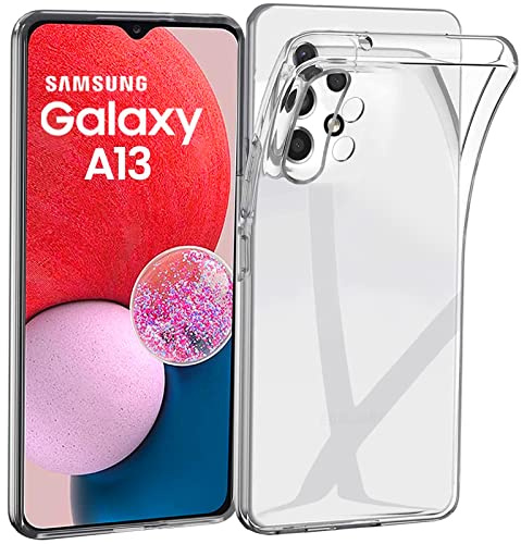 Oprimio Crystal Clear Case for Samsung A13 [Silicone Case] [100% Transparent] [German Material] [Ultra Thin] Clear Mobile Phone Case for Samsung Galaxy A13 4G