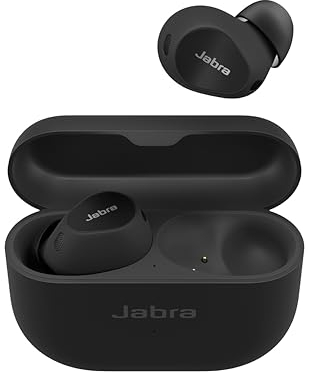 Jabra Elite 10 Wireless In-Ear Bluetooth Earbuds Advanced Active Noise Cancellation, 6 built-in Microphones and Dolby Atmos Sound - Gloss Black