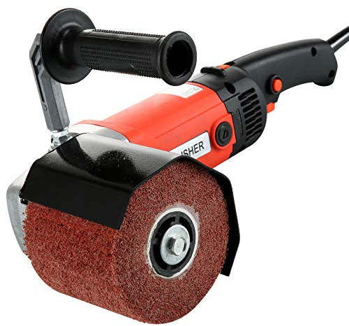 Seababyhouse 1400W Electric Burnishing Polishing Machine, Handheld Electric Wire Drawing Machine Polisher Sander for Metal Stainless Steel Wood Polishing