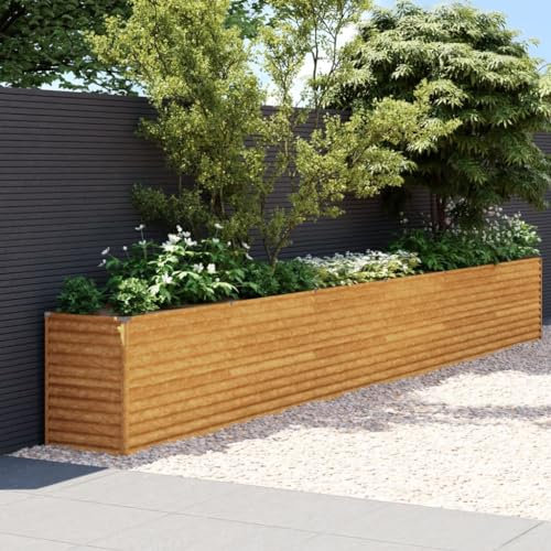 GuyAna Jardinera Acero corten 578x50x69 cm Maceteros Enormes Jardineras Exterior