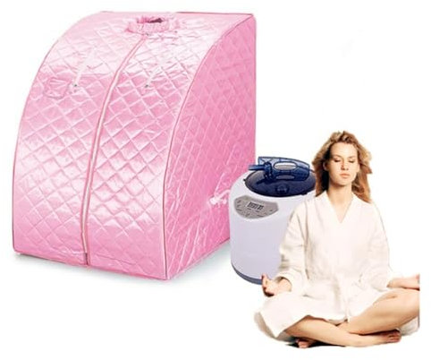 Bagno turco portatile for sauna domestica, macchina benefica for la pelle da 2,0 litri, struttura in acciaio articolare semplice for bagno termale dimagrante per Alleviare Lo Stress E L'Affaticamento