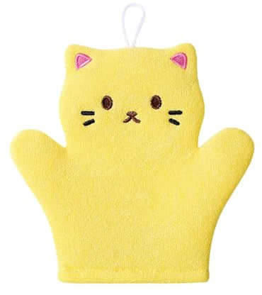 Kids Bath Mitts Creative Animal Shower Gloves Cartoon Wash Mitts for Child Bathing Kids Bath Sponge Mitt Glove for Toddler Cute Animal Shower Bathing Mitt Loofah Soft Wash Gloves Body Scrub for Baby