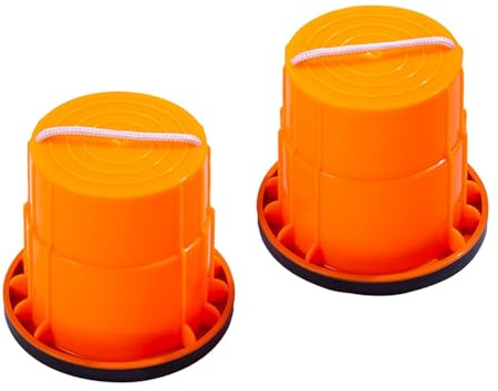 TISHITA 2X Walking Stelzen Balancing Stelzen Klassische Balance Eimer Springen Stelzen Spielzeug Stelzen Walking Cup für Mädchen, Orange