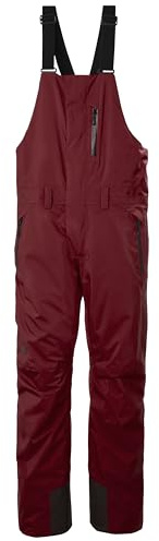 Helly Hansen Legendary Insulated Bib Pant - Waterproof Snow Pants - PrimaLoft Snowboard Bottoms - Durable Snow Bibs - 180 Mars Red - Large