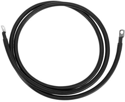 VekAuto 1 Pc Battery Inverter Cable 2 AWG Gauge 6.5FT 5/16 Lug Battery Cable Universal for Car Vehicle Boat RV Solar Tinned Copper Black