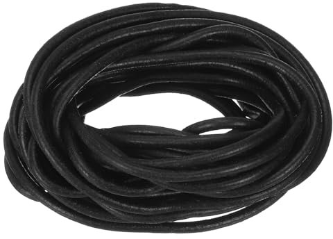 sourcing map Silicone Foam Seal Strip, 3mm(0.12) Dia 5.5 Meters(18.04 Ft) Long Sponge Rubber Weather Seal Strip Round Rubber Cord Solid for DIY Warehouse, Pads, Foam Tubing, Crafts - Black