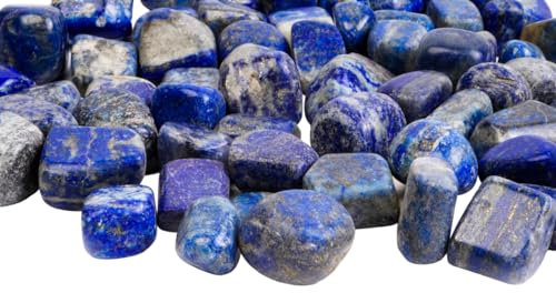 DENMOUS - Aeora Rocks: Lapislazuli Trommelstein (5 Stück) – Original Lapislazuli natürlicher Heilstein für spirituelles Wachstum, inneren Frieden und verbesserte Intuition-B0CZL464, zzzz-s,, zzzz-s,