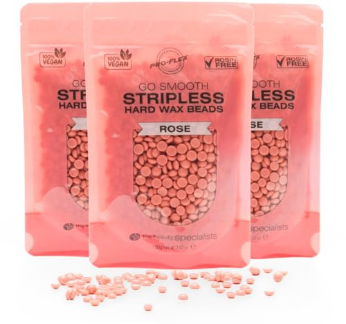 Rio Wax Beads (3 x 100g, Rose)