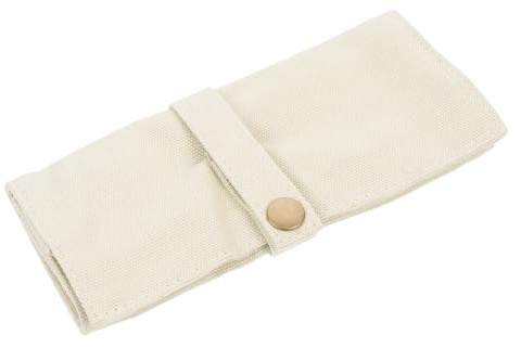 ORFOFE Bolsa de Viaje de Lona para Relojes con Ranuras Estuche Enrollable para Almacenamiento Seguro de Relojes y Joyas Resistente y Fácil de Transportar para Viajeros