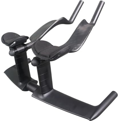 Full Carbon Rest Triathlon TT Handlebars - Aero Track Bike Bar, Internal Cable, 0/15 Degree, 420mm