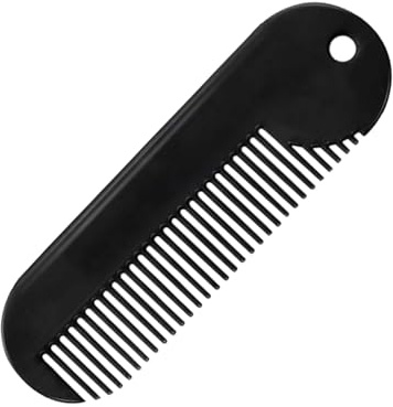 VILLCASE Bartkamm aus Zinklegierung Robuster Haarstylingkamm Tragbares Haaraccessoire für Männer Praktisches Bartpflegeprodukt Langlebig und Rostfrei