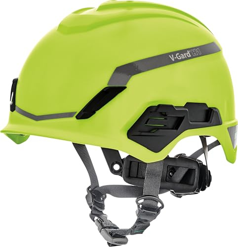 MSA V-Gard H1 Novent Bauhelm - unbelüfteter Schutzhelm für Baustelle & Elektriker - Helm nach DIN EN 397 für die Arbeit