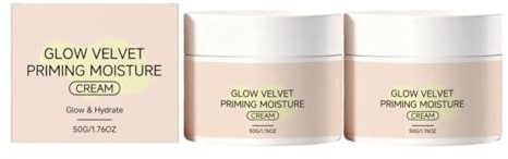 2026 New Glow Velvet Priming Moisture Cream, Makeup Gripping Primer, Velvety Finish Face Primer & Moisturizer, Moisturizing & Nourishing Skincare for Soft Radiant Skin, Suitable for All Skin