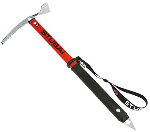 Stubai 900773, Piccozza Unisex – Adulto, Nero/Rosso, 73 cm