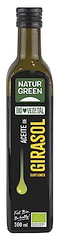 NaturGreen – Aceite de Girasol Bio, 100% Rico en Omega-3, Primera Presión – 500 ml