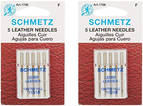 Schmetz - Aguja para máquina de cuero, tamaño 18/110 (2 unidades)