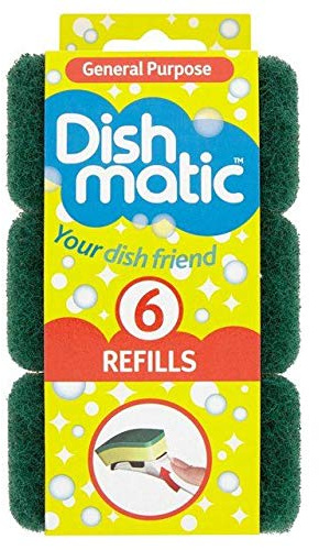 Dishmatic Robuste Nachfüllpackung, 6 Stück pro Packung.