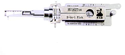 Loboo Idea Lishi-HU162T (10) Auto 2-in-1-Werkzeug zum Öffnen und Entschlüsseln von Schlössern, Schlosserwerkzeuge für Autotüröffner