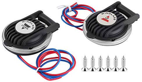 Windlass Marine Boot Anker Fußschalter,Ankerwinde Fußschalter, Anker Ankerwinde Schalter, Paar Marine Anker Ankerwinde Fußschalter Deck Kompaktboot Winde Up/Down Edelstahl
