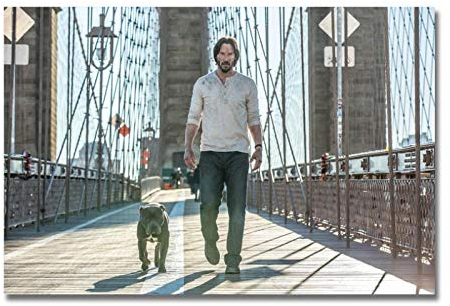 Leinwanddruck John Wick 2 Hot Movie Poster Gemälde Wandkunst Bilder für Wohnzimmer Schlafzimmer Dekoration-60x80cm Kein Rahmen
