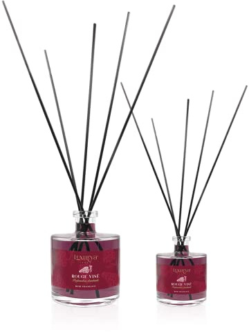 luxurya parfum Diffusore d'ambiente Formato Deluxe (500ml + 200ml) - Profumo Ambiente Rouge Viné | Doppio profumatore per la casa Rouge Viné