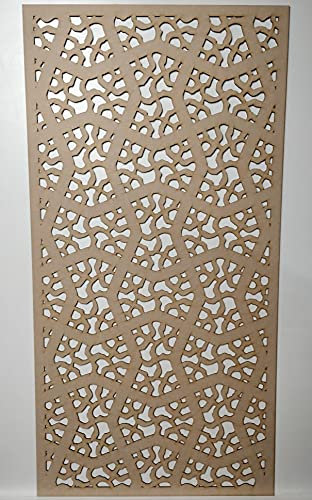 LaserKris Dekoratives Sichtschutzgitter für Heizkörper, 6 mm dick, MDF-Platte (1200 x 610 mm) Z116