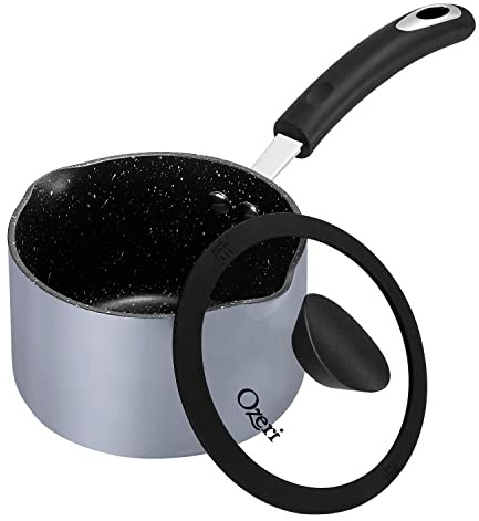 The All-In-One Stone Saucepan and Cooking Pot by Ozeri - 100% APEO, GenX, PFBS, PFOS, PFOA, NMP and NEP-Free German-Made Coating