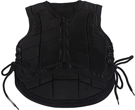 UPQRSG Reitweste, Acryl, Bequem, Rücksichtsvoll, Konturiert, Schmutzabweisend, Reitsicherheitsweste, Praktische Reitweste mit Reißverschluss, für Jungen, Mädchen, Kinder(CS)