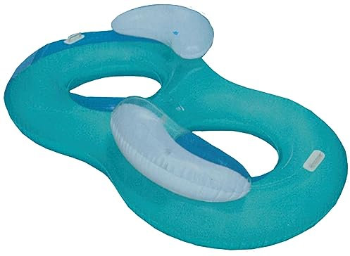 Brandsseller Fauteuil de Piscine 188 x 117 cm Fauteuil Gonflable pour Deux Personnes Siège Flottant Relax Lounger - Vert